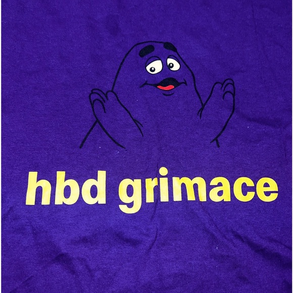 ⚫️McDonald’s HBD Grimace T-Shirt - Picture 2 of 3